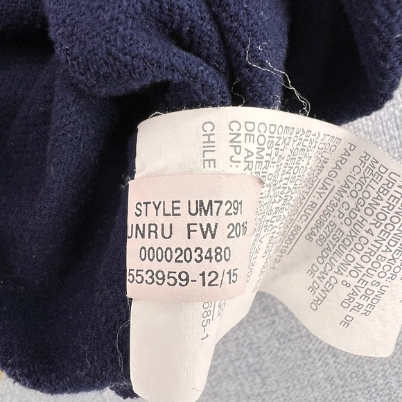 Under Armour Notre Dame ColdGear 1/4 Zip Pullover Men Small Navy Gold Collegiate - Picture 9 of 10